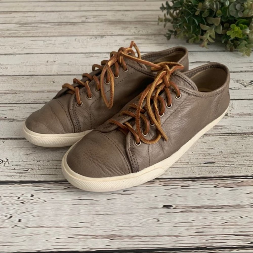 Frye Mindy Low Sneakers Size 6.5 gray/taupe